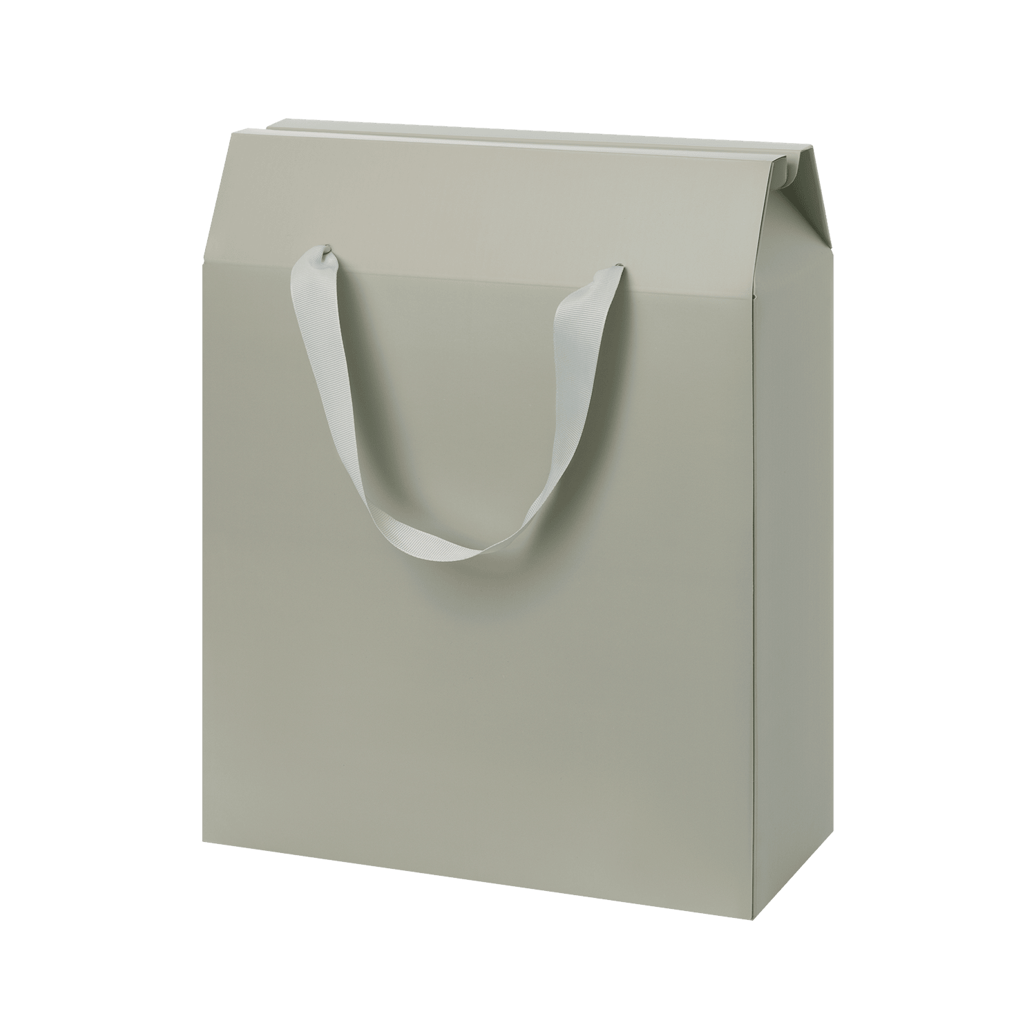 Подарочная коробка-пакет универсальная большая, серая