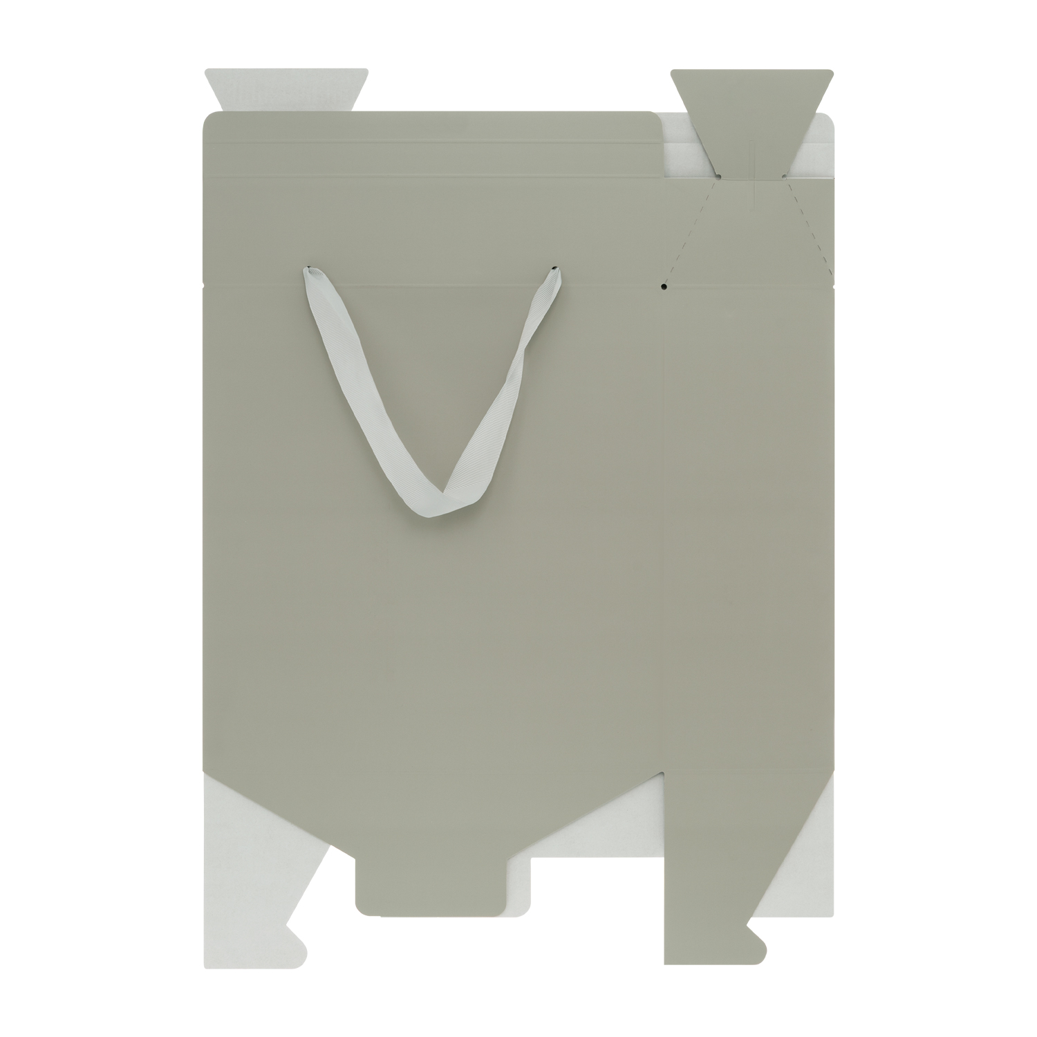 Подарочная коробка-пакет универсальная большая, серая — изображение 2