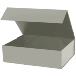 Подарочная коробка-трансформер большая, серая