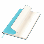 Ежедневник Spark недатированный, лазурный (без упаковки, без стикера, с серой подложкой)