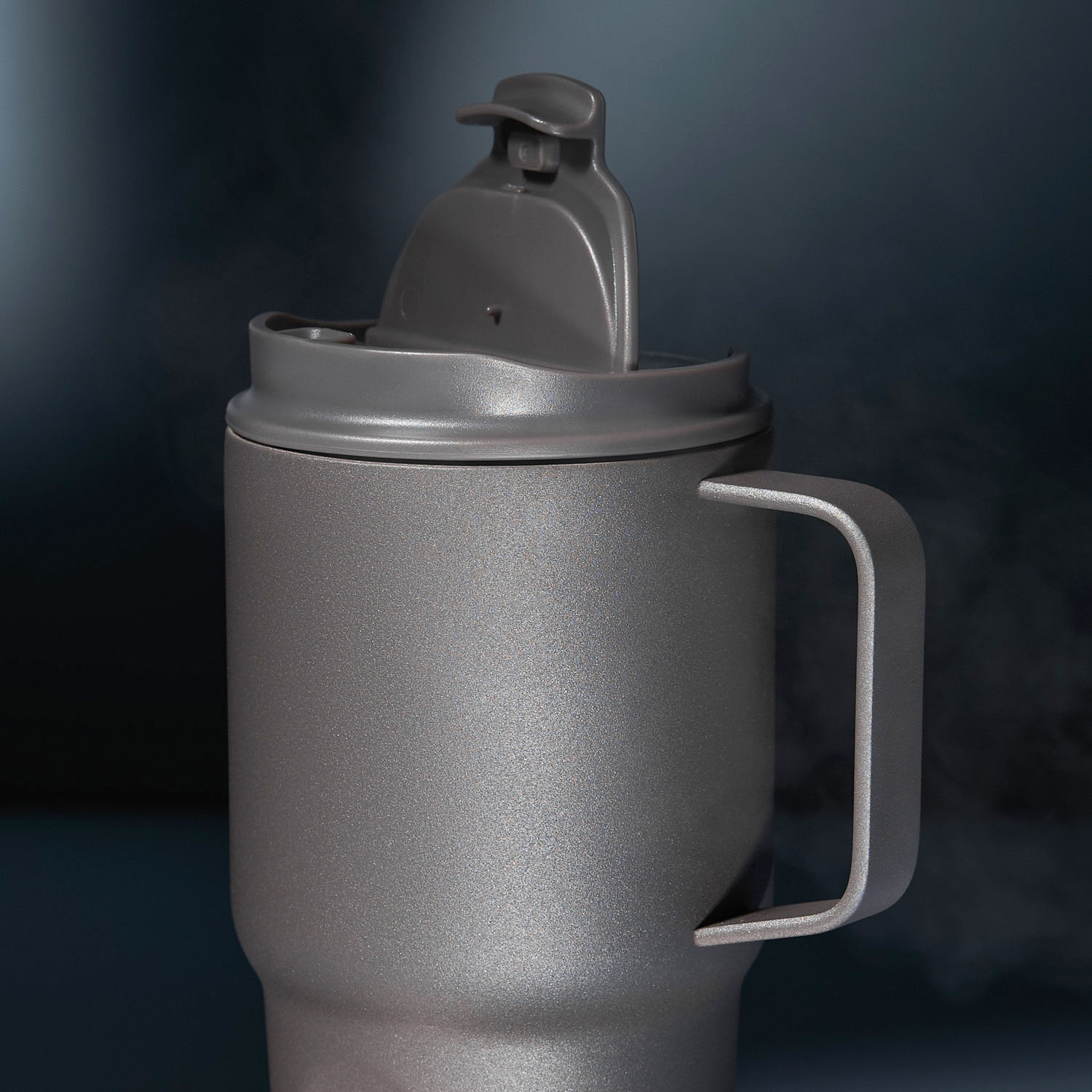 Термокружка вакуумная Aventura, серая — изображение 3