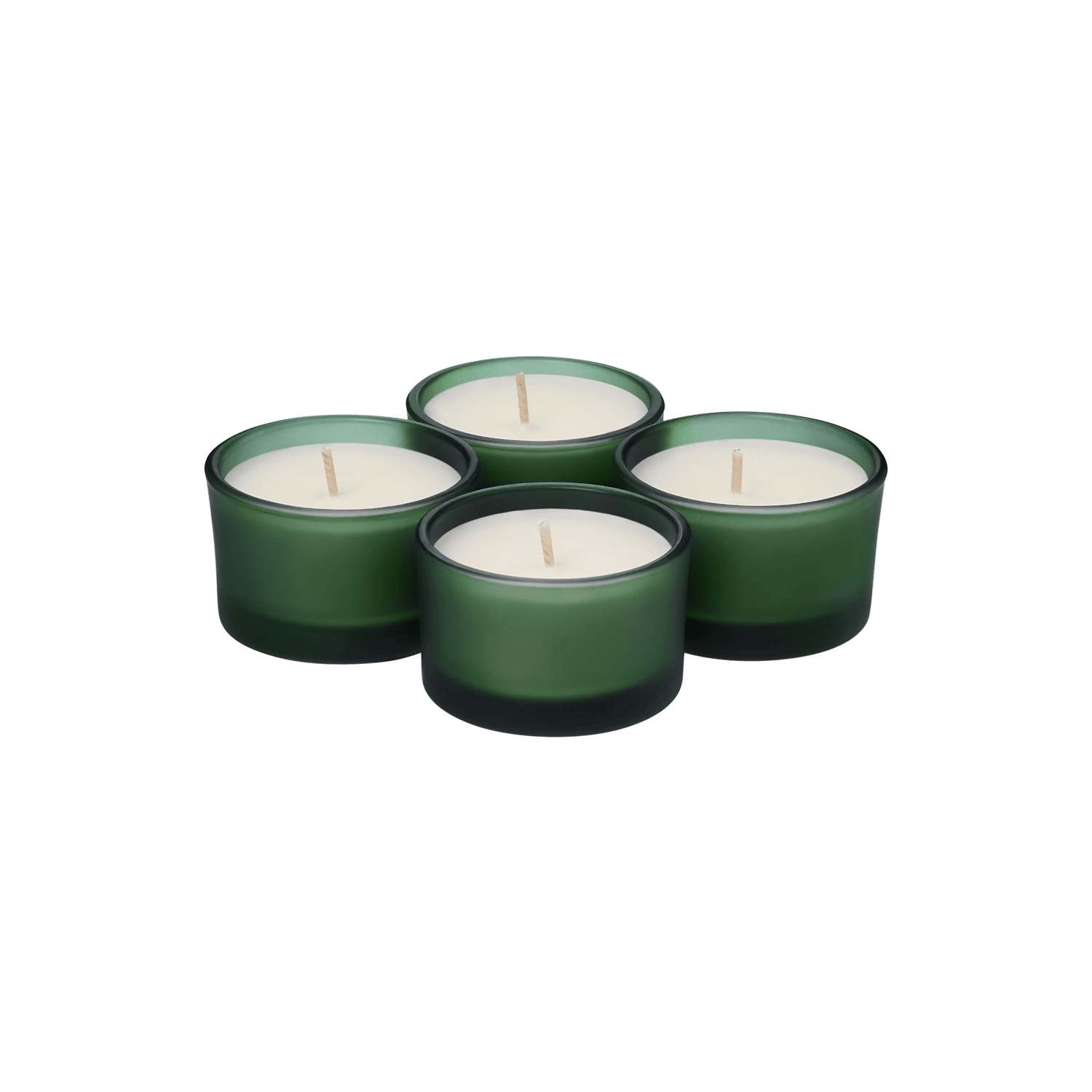 Набор ароматических свечей Sento, зеленый