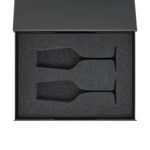 Ложемент под 2 бокала для шампанского (рифленое стекло) в среднюю коробку-трансформер (арт. 695721)