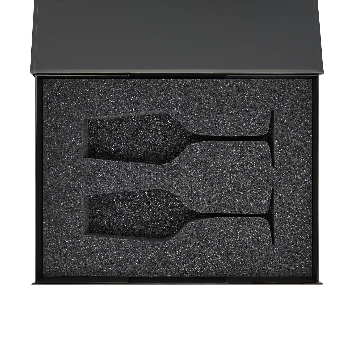 Ложемент под 2 бокала для шампанского (рифленое стекло) в среднюю коробку-трансформер (арт. 695721)