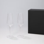 Подарочный набор 2 бокала для шампанского Blanche в черной коробке