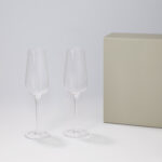 Подарочный набор 2 бокала для шампанского Blanche в серой коробке