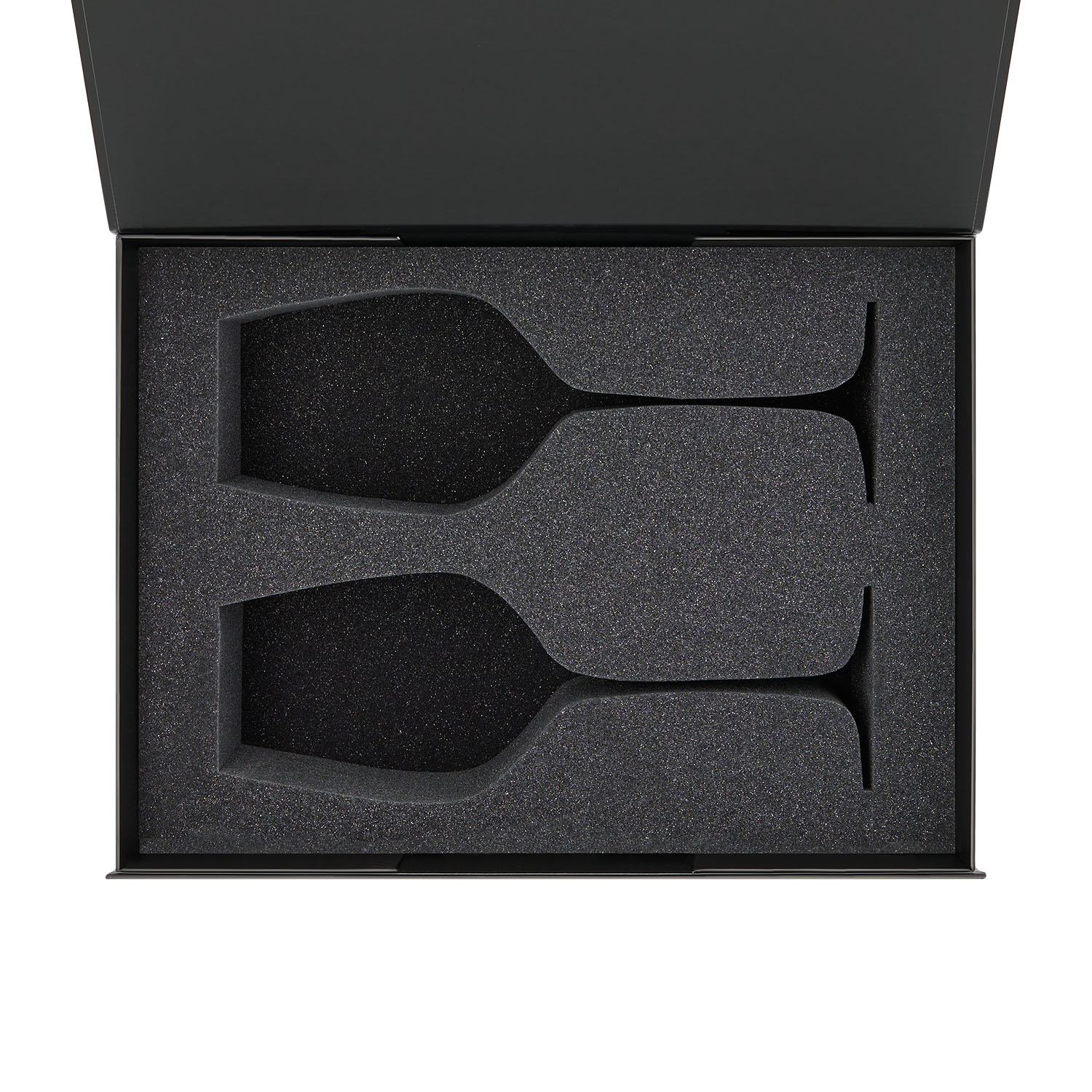 Ложемент под 2 бокала для вина (рифленое стекло) в среднюю коробку-трансформер (арт. 695721)