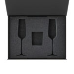 Ложемент под свечу Enigma + 2 бокала для шампанского в среднюю коробку-трансформер (арт. 695721)