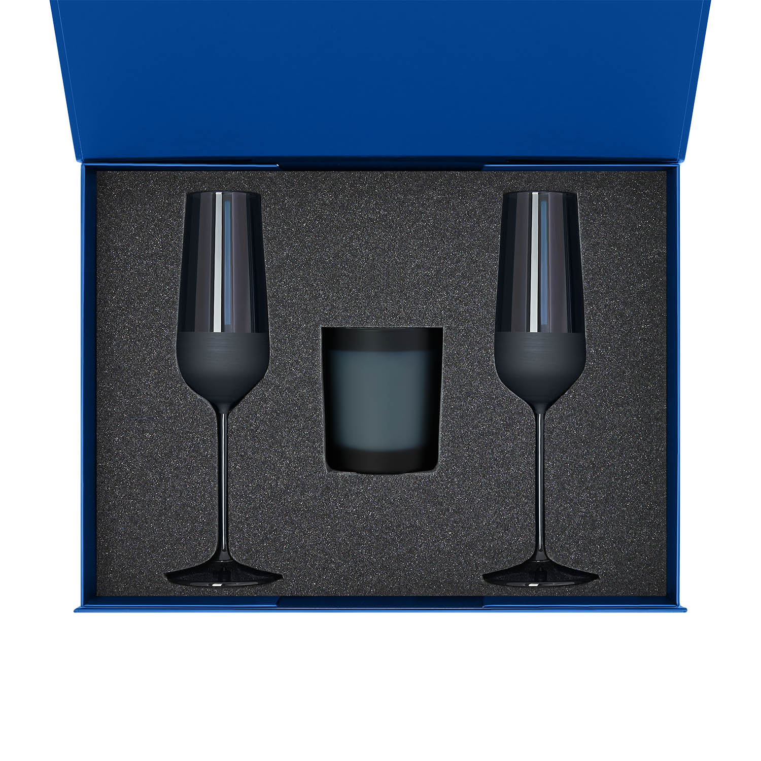 Ложемент под свечу Enigma + 2 бокала для шампанского в среднюю коробку-трансформер (арт. 695721) — изображение 6