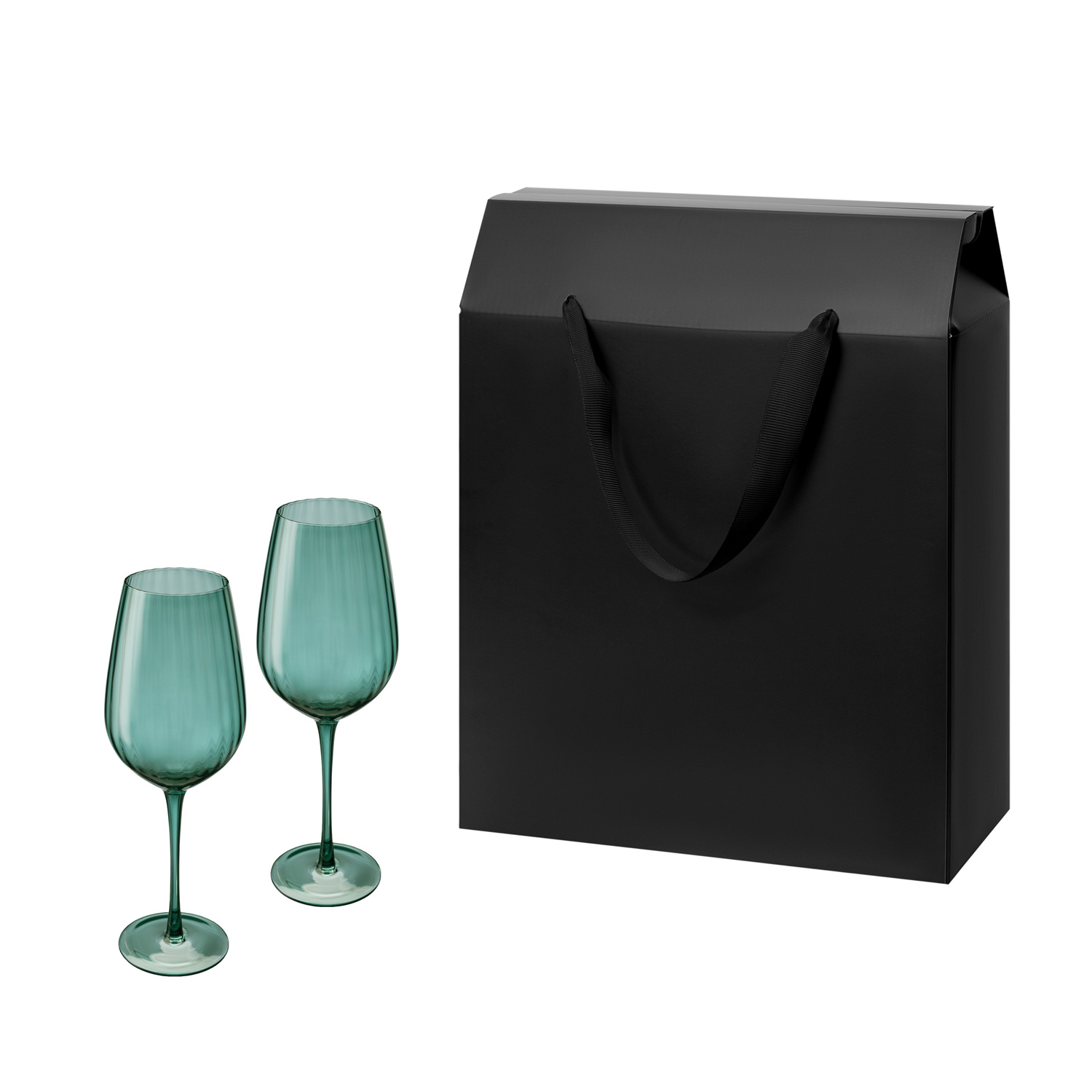Подарочный набор 2 бокала для вина Capri в большом подарочном пакете