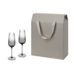 Подарочный набор 2 бокала для шампанского Mancera в большом подарочном пакете