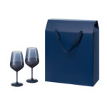Подарочный набор 2 бокала для вина Sapphire в большом подарочном пакете
