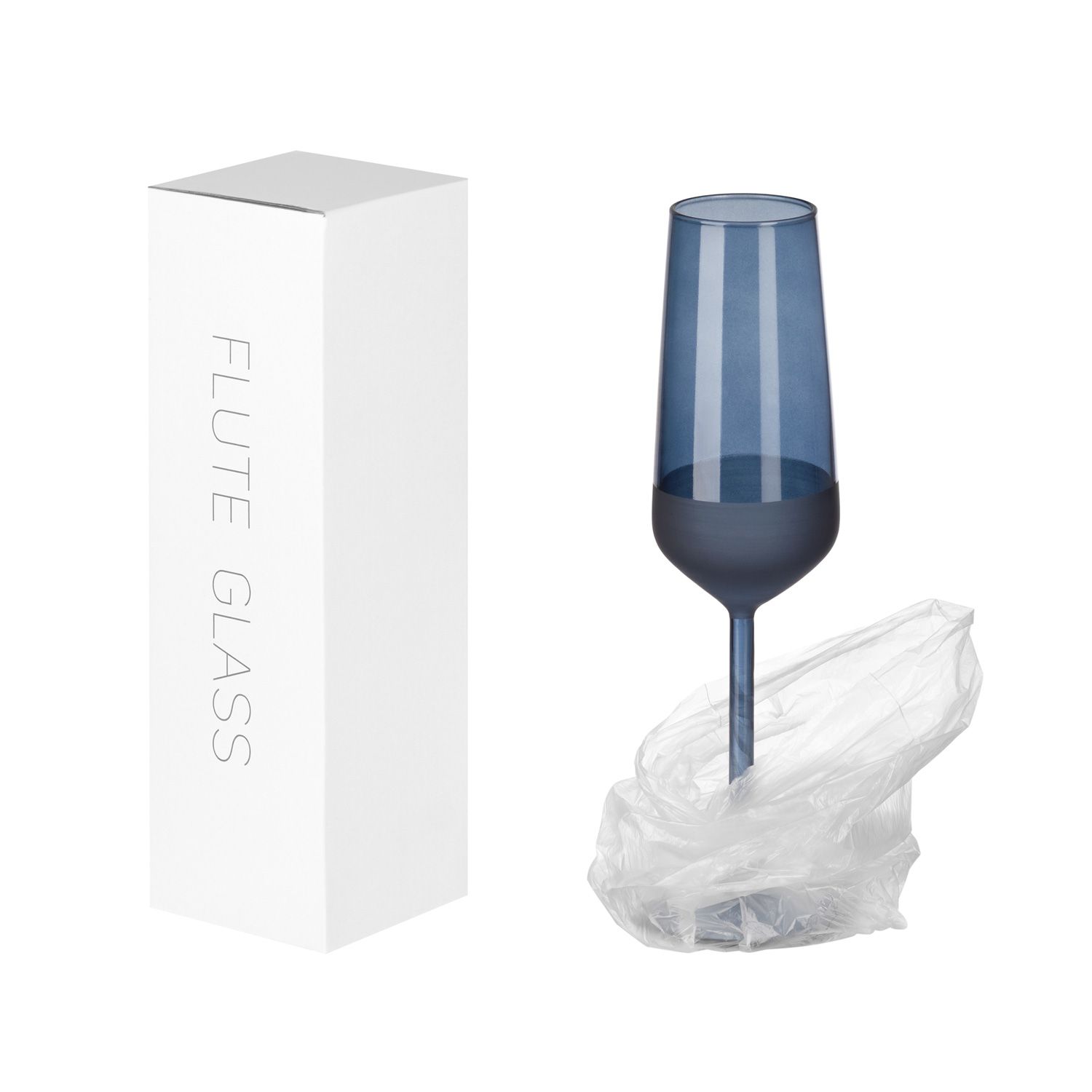 Подарочный набор 2 бокала для шампанского Sapphire в большом подарочном пакете — изображение 2