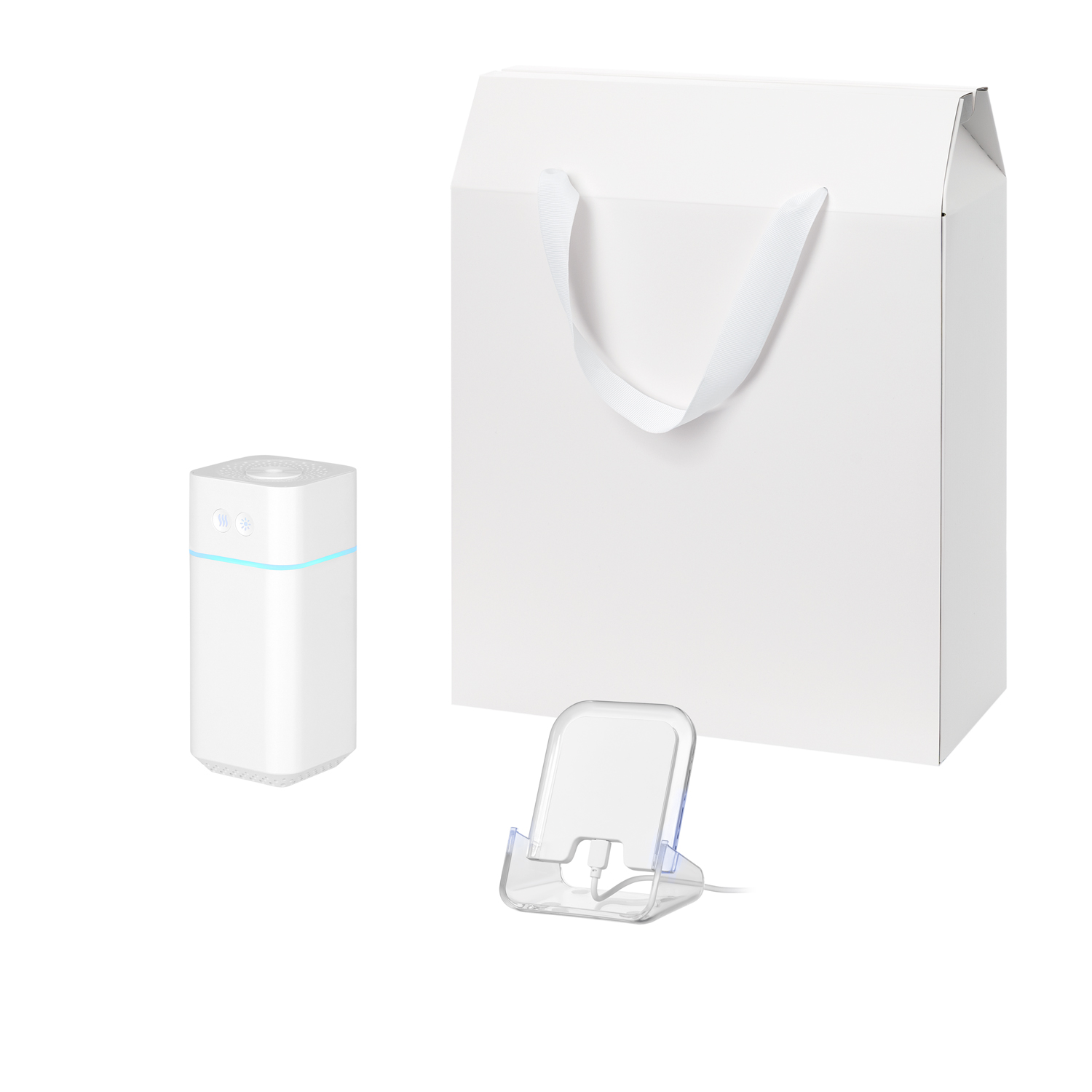 Подарочный набор Cloud NEO, Gloss NEO, белый (увлажнитель воздуха, зарядное устройство)