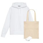 Набор с одеждой ALEX (худи, аккумулятор, шоппер), белый, XL