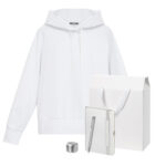 Набор с одеждой ALEX (худи, колонка, ежедневник, ручка), серебряный, M