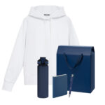 Набор с одеждой ALEX (худи, бутылка, ежедневник, ручка), синий, S