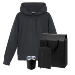 Набор с одеждой ALEX (худи, термокружка, блокнот, ручка), черный, L