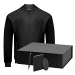 Набор с одеждой TORRES (толстовка, зарядное устройство, блокнот, ручка), черный, XXL