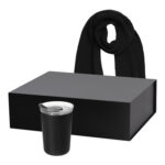 Подарочный набор Strada, Forges, черный (термокружка, шарф)