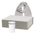 Подарочный набор Strada, Forges, белый (термокружка, шарф)