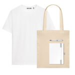 Набор с одеждой KRIS (футболка, ежедневник, ручка, шоппер), белый, XL