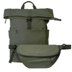 Подарочный набор Boston, зеленый (рюкзак, сумка cross body)