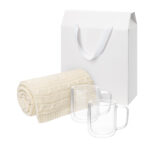 Подарочный набор Viora, Fado в белой коробке-пакете (2 кружки+плед)