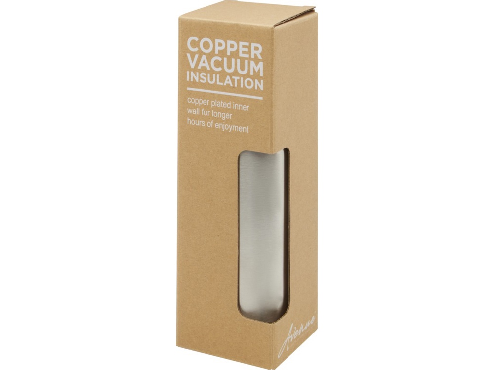 Ljungan Бутылка объемом 500 мл с медной вакуумной изоляцией, ремешком и крышкой, серебристый — изображение 6