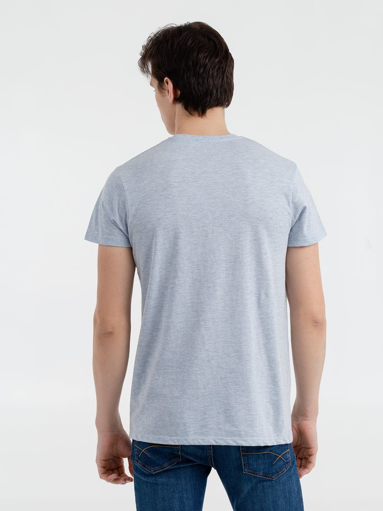 Футболка мужская Regent Fit 150, голубой меланж — изображение 3