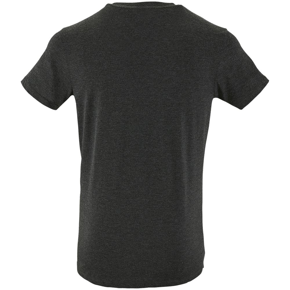 Футболка приталенная Old Patents. Knife, черный меланж — изображение 3