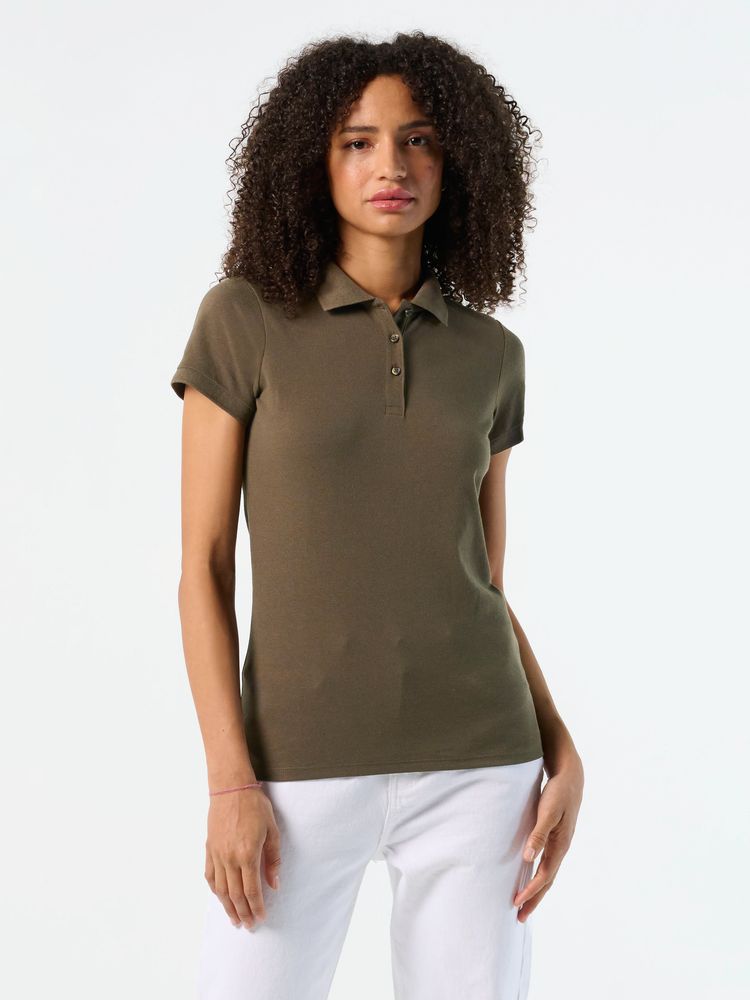 Рубашка поло женская Prime Women 200 серый меланж — изображение 4