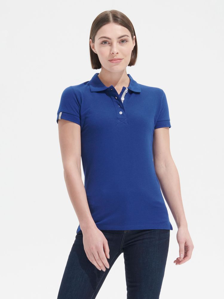 Рубашка поло женская Portland Women 200 синий ультрамарин — изображение 4