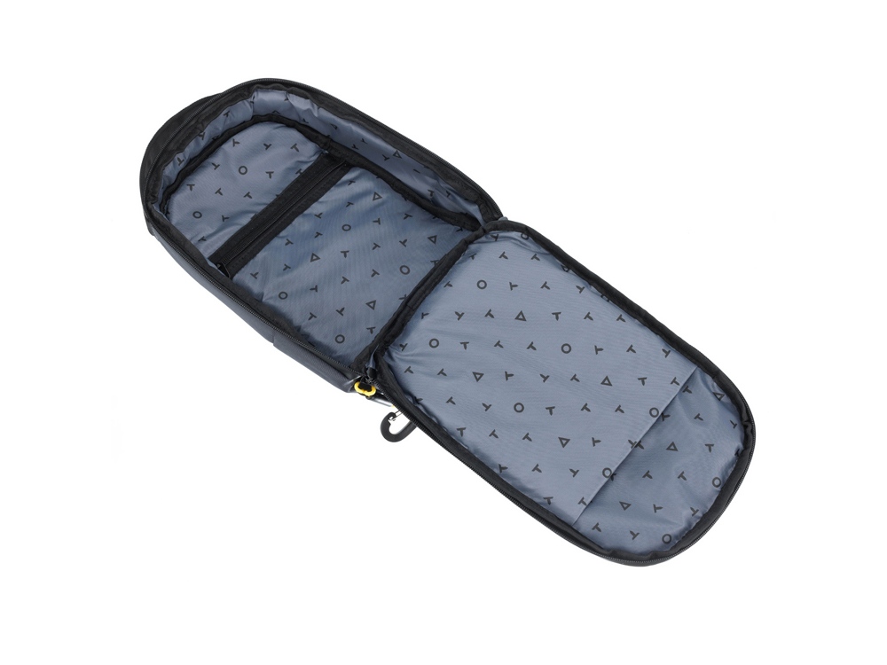 Рюкзак TORBER VOYAGE на одно плечо, серый, полиэстер 900D, 20х10х30 см, 5 л — изображение 5