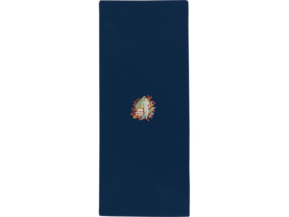 Lucas спортивное полотенце из переработанного полиэстера 30х80 см - Темно - синий — изображение 6