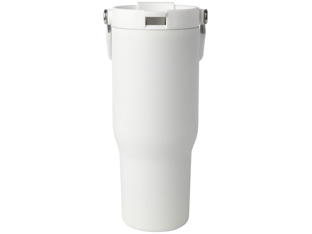 Термостакан Bronx объемом 900 мл из меди и переработанной нержавеющей стали, сертифицированной по стандарту RCS, с вакуумной изоляцией и крышкой с двойной функцией - Белый — изображение 2