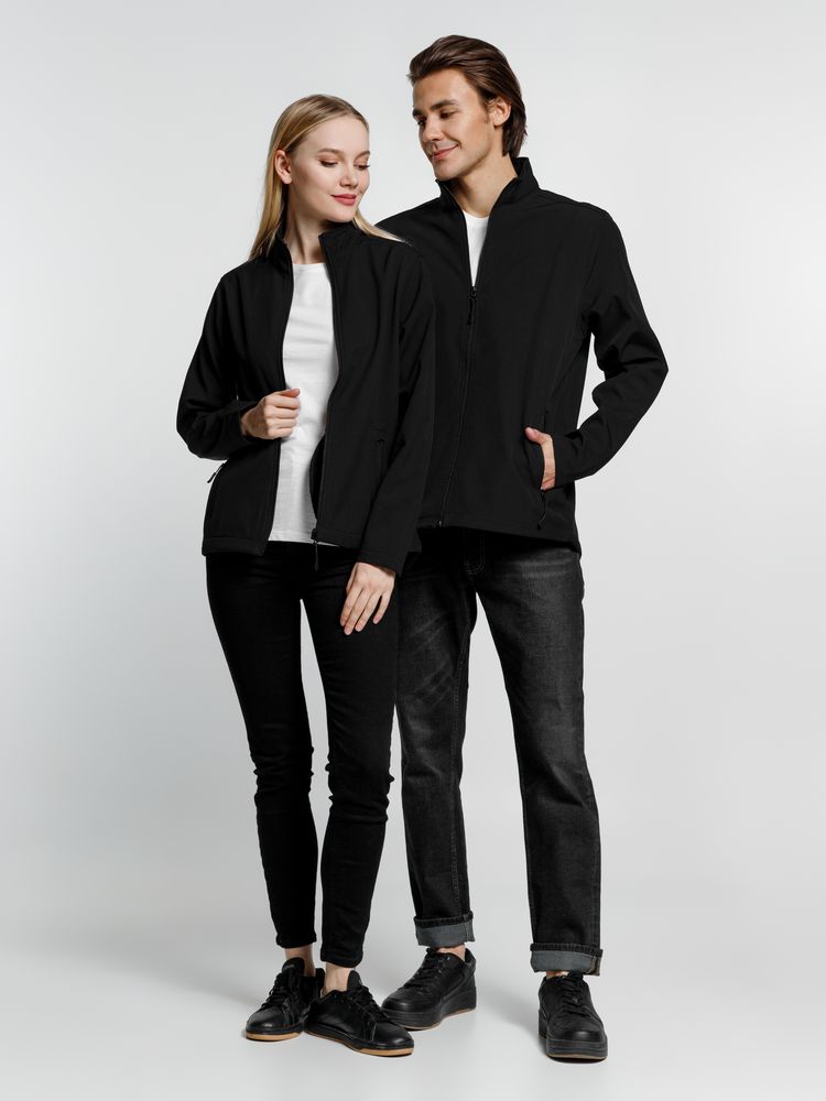 Куртка софтшелл мужская Race Men, черная — изображение 8