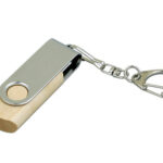 Флешка 3.0 промо поворотный механизм, 128 Гб, натуральный