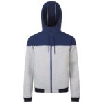 Куртка унисекс Voltage, серый меланж с темно-синим