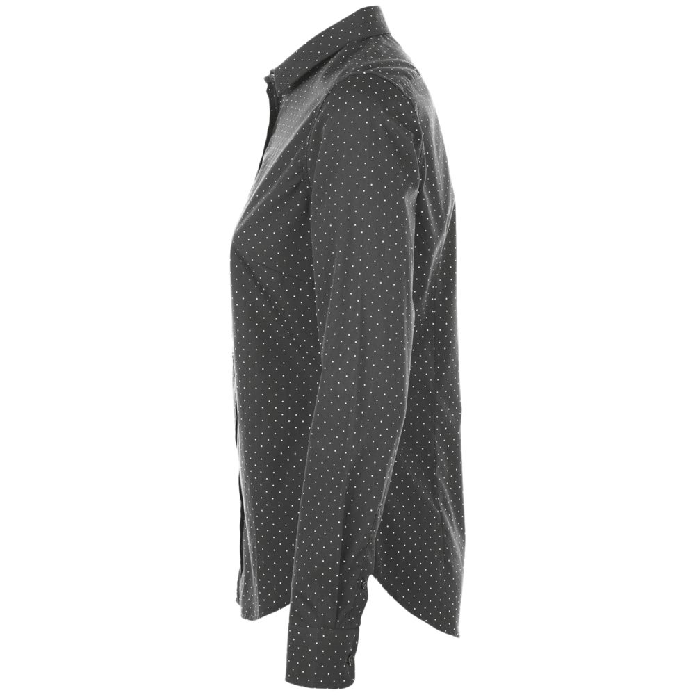 Рубашка женская Becker Women, темно-серая с белым — изображение 3