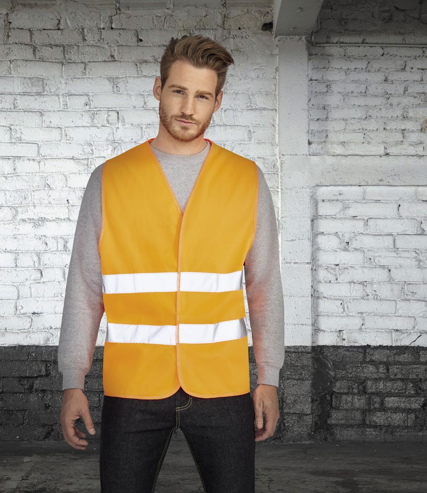 Жилет светоотражающий Secure Pro, оранжевый неон — изображение 5