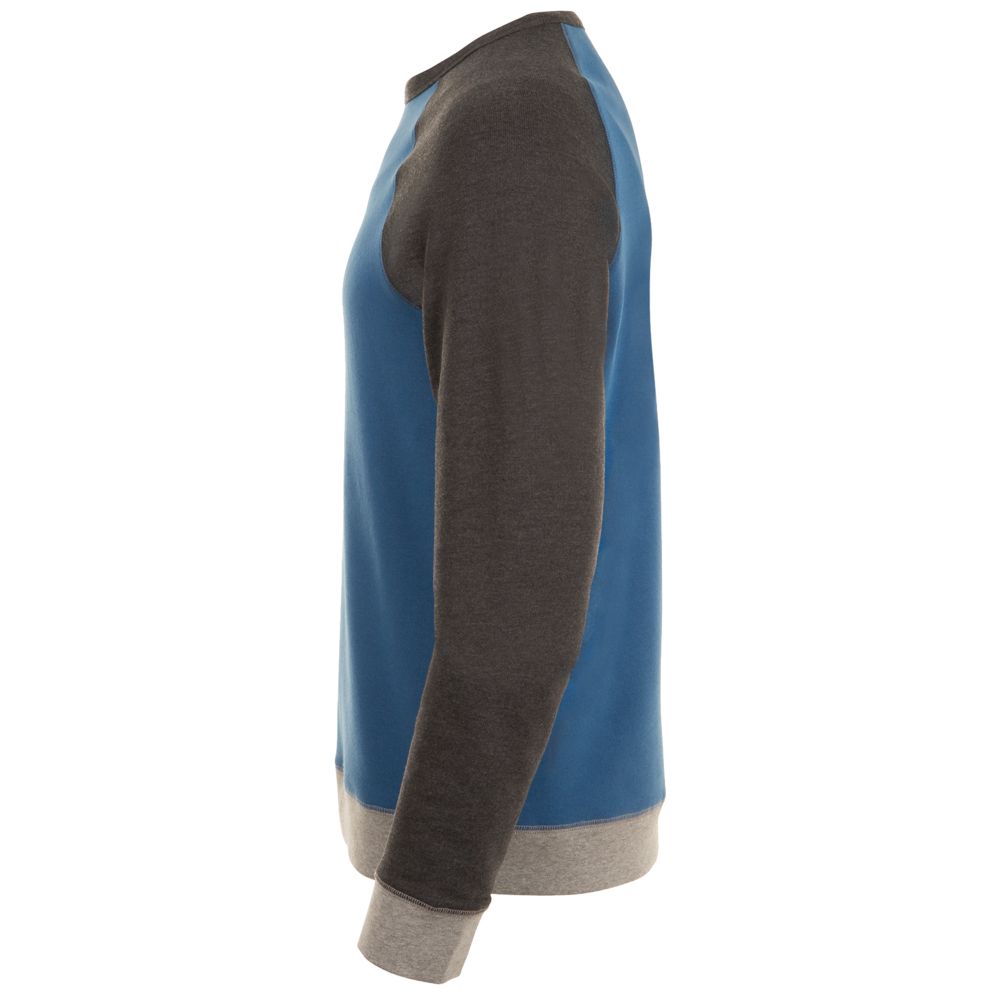 Толстовка унисекс Sandro, синяя с черным меланжем — изображение 3