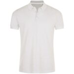 Рубашка поло мужская Brandy Men, белая с темно-синим