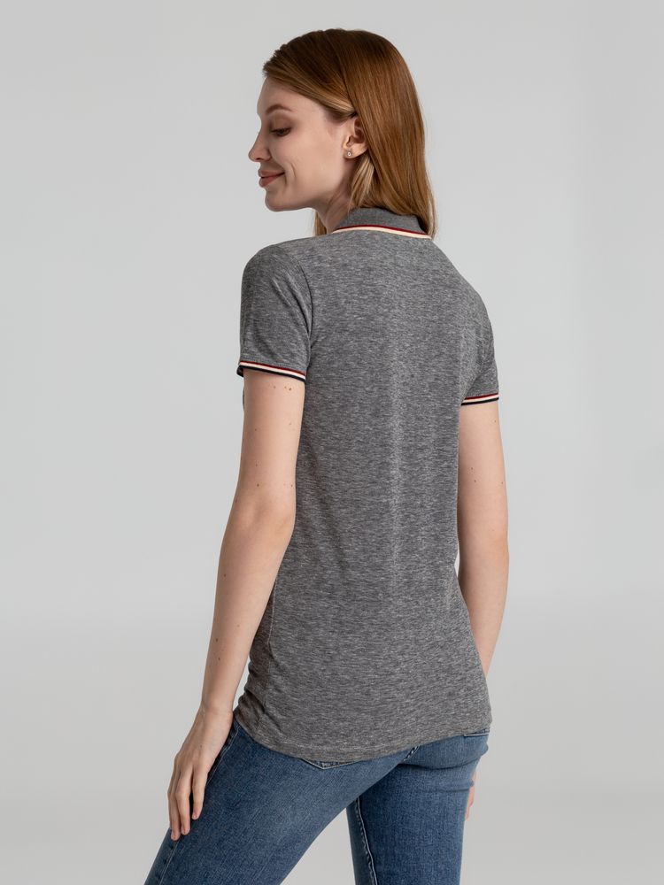 Рубашка поло женская Paname Women, черный меланж — изображение 5