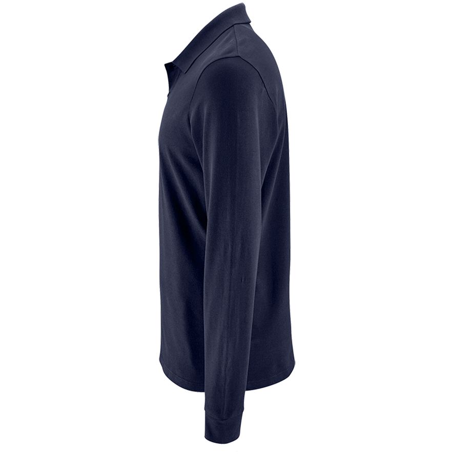 Рубашка поло мужская с длинным рукавом Perfect LSL Men, темно-синяя — изображение 3