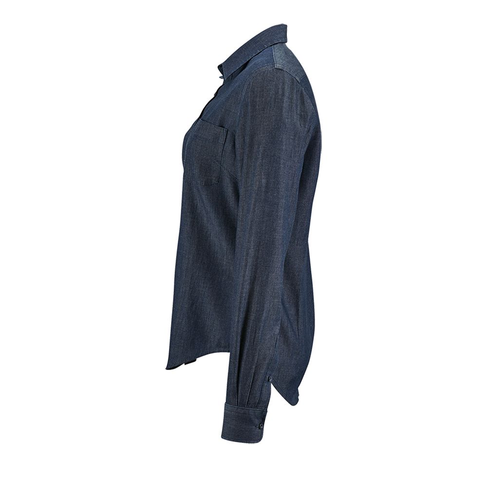 Рубашка женская Barry Women, синяя (деним) — изображение 4