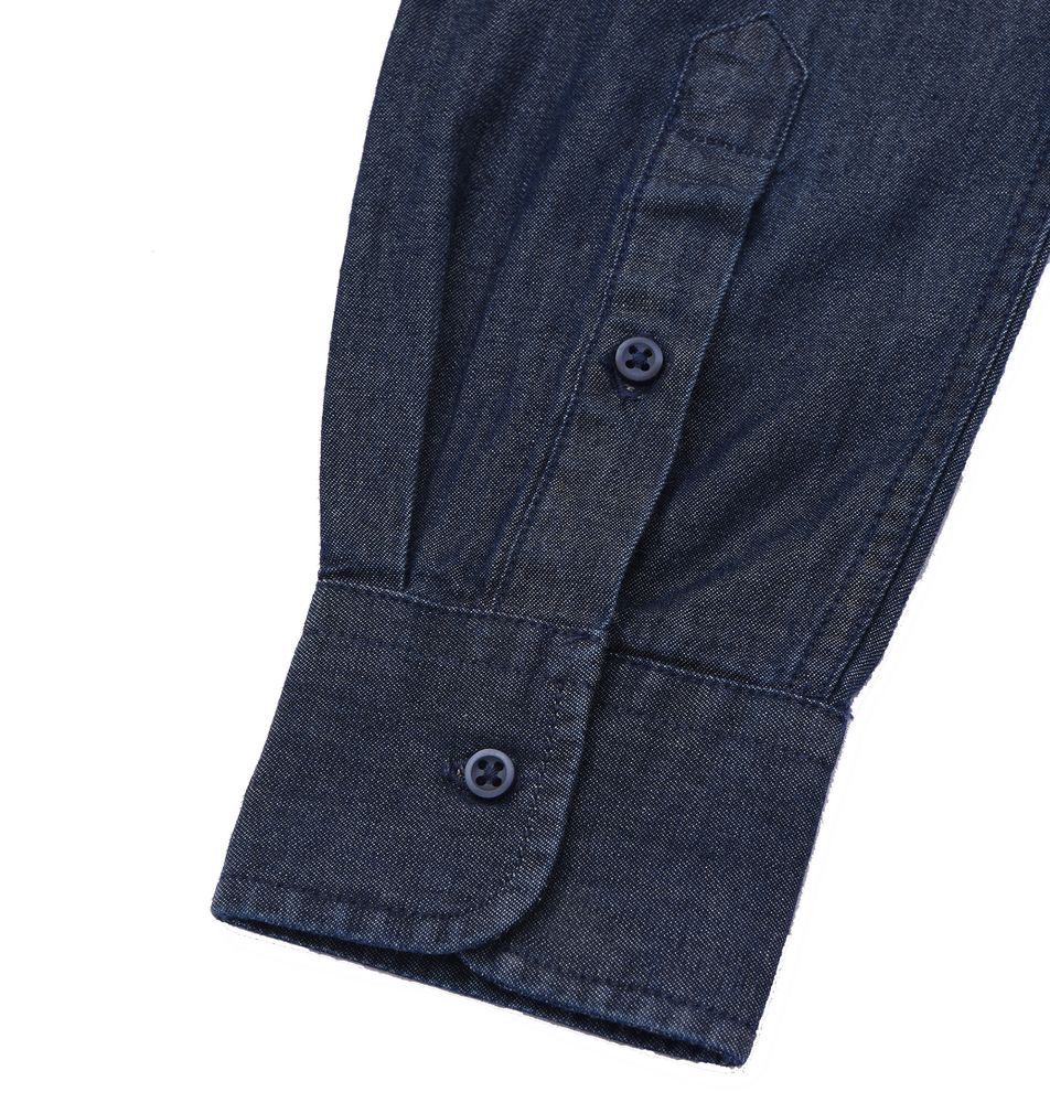 Рубашка женская Barry Women, синяя (деним) — изображение 5