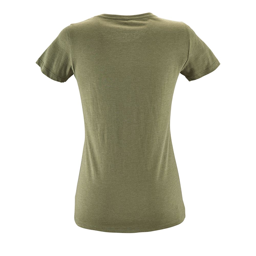 Футболка женская Regent Fit Women, меланж хаки — изображение 2