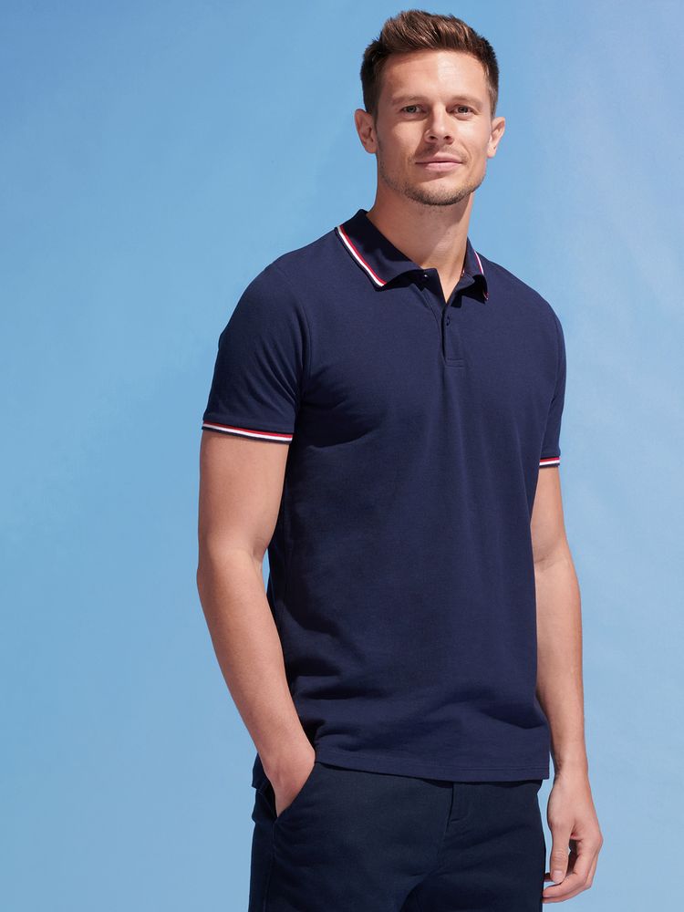 Рубашка поло мужская Prestige Men, темно-синяя — изображение 4