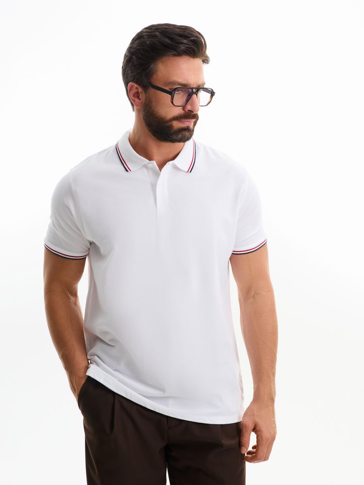 Рубашка поло мужская Prestige Men, белая — изображение 2